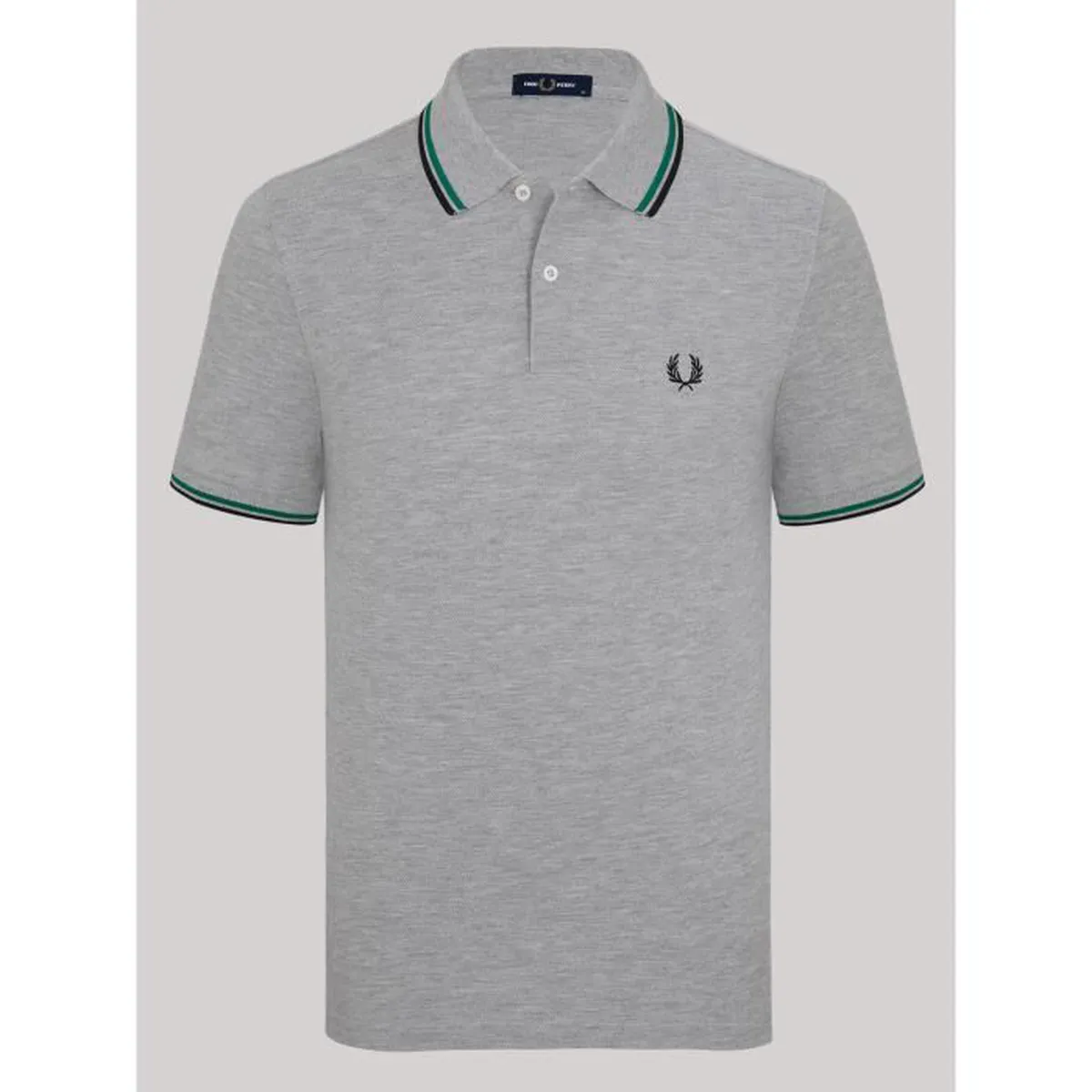 fred-perry-polo-homme-manche-courte-gris